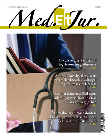 MED. et JUR. 14. évfolyam 1. szám