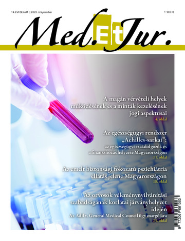 MED. et JUR. 14. évfolyam 3. szám
