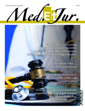 MED. et JUR. 14. évfolyam 4. szám