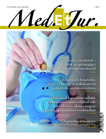 MED. et JUR. 13. évfolyam 4. szám