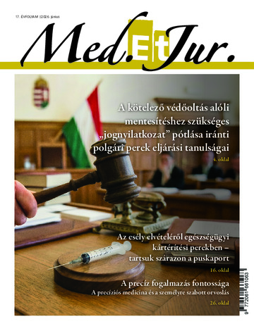MED. et JUR. 17. évfolyam 2. szám